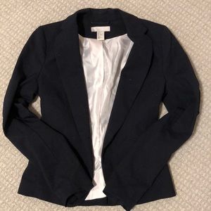 H&M Navy Fitted Blazer
